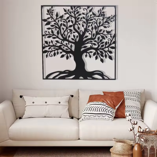 Crafted Creations™ - Metal Wall Art Tree of Life Family Tree Metal Wall Decor Home Office Decoration