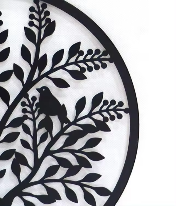 Crafted Creations™ - Laser cutting Modern round black life tree home decor - Image 3