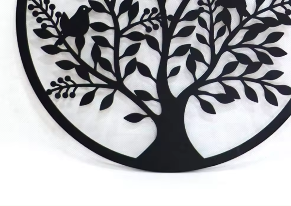 Crafted Creations™ - Laser cutting Modern round black life tree home decor - Image 4