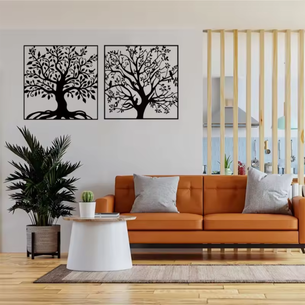 Crafted Creations™ - Metal Wall Art Tree of Life Family Tree Metal Wall Decor Home Office Decoration - Image 6