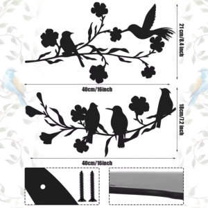 Latest Pop Bird In The Tree Metal Pendant Cross Border Wall Decoration